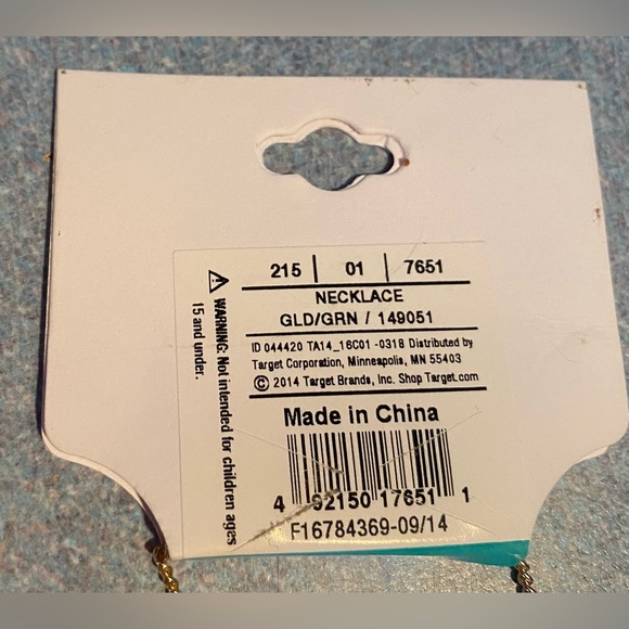 Vintage Necklace Boho Giraffe Enamel Pendant Ombré Turquoise Green - Picture 4 of 8